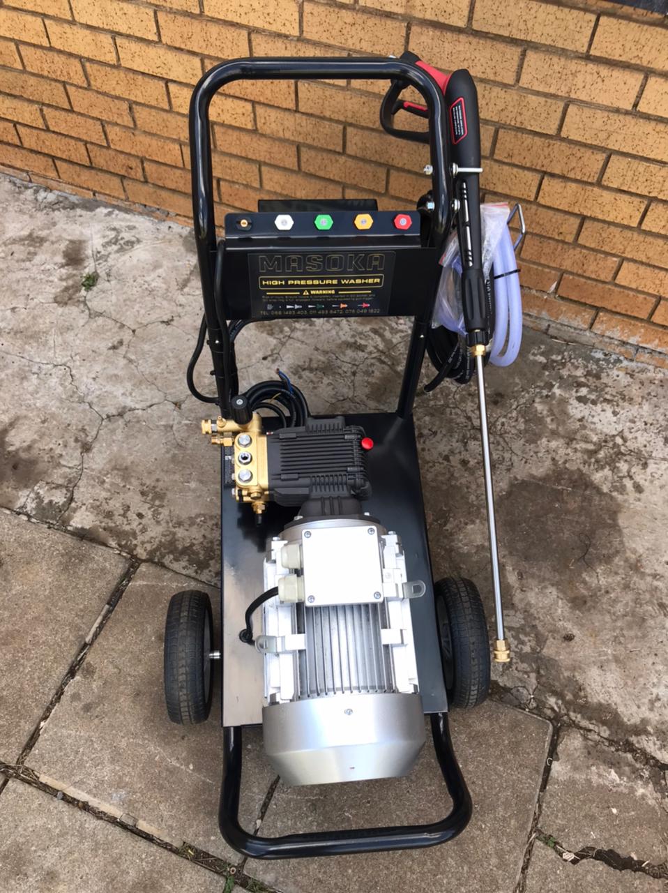 Three phase high pressure washer