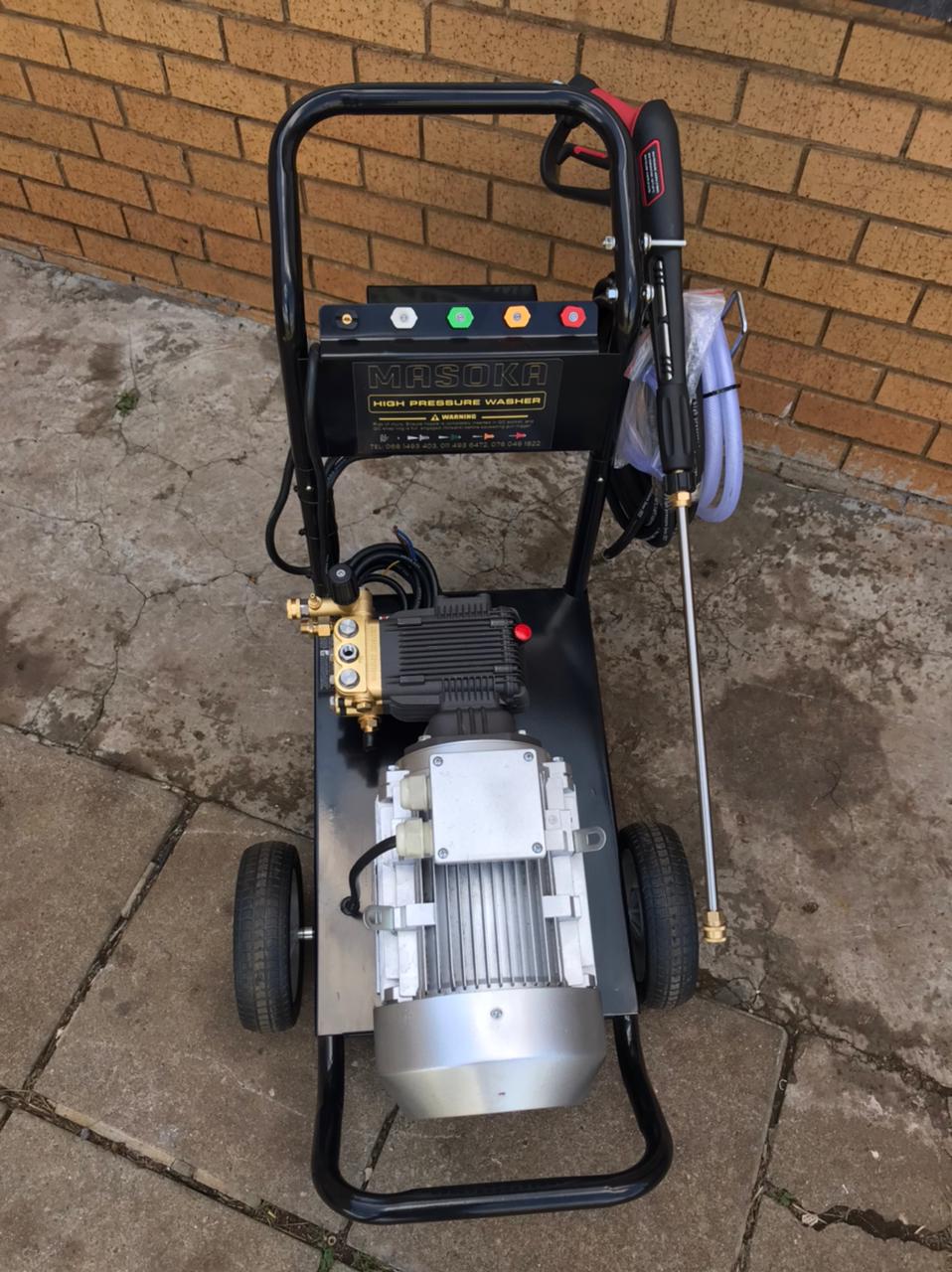 Three phase high pressure washer